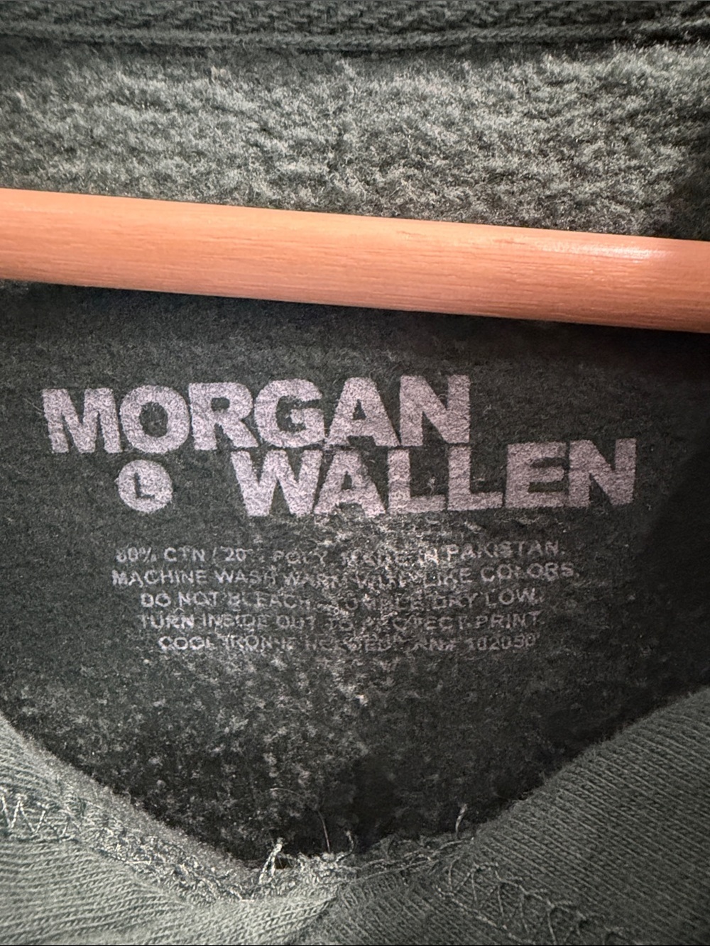 Wallen One Night At A Time Tour Forest Green Hoodie - Picture 2 of 3